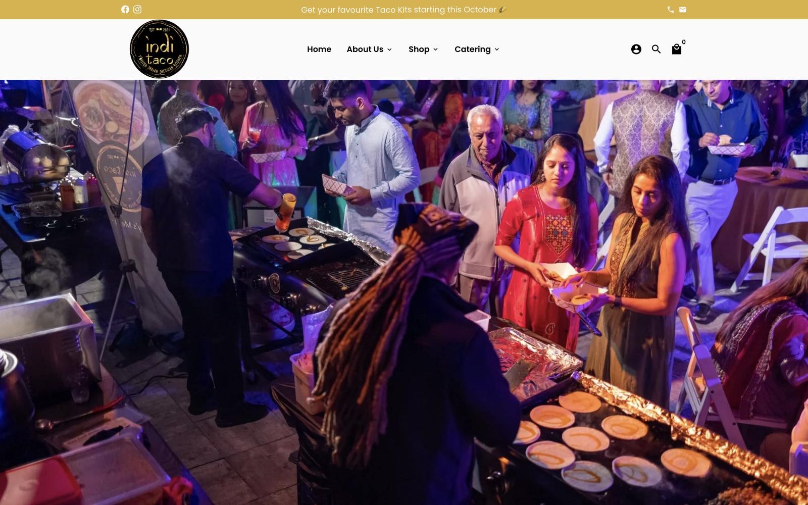 Indi Taco website